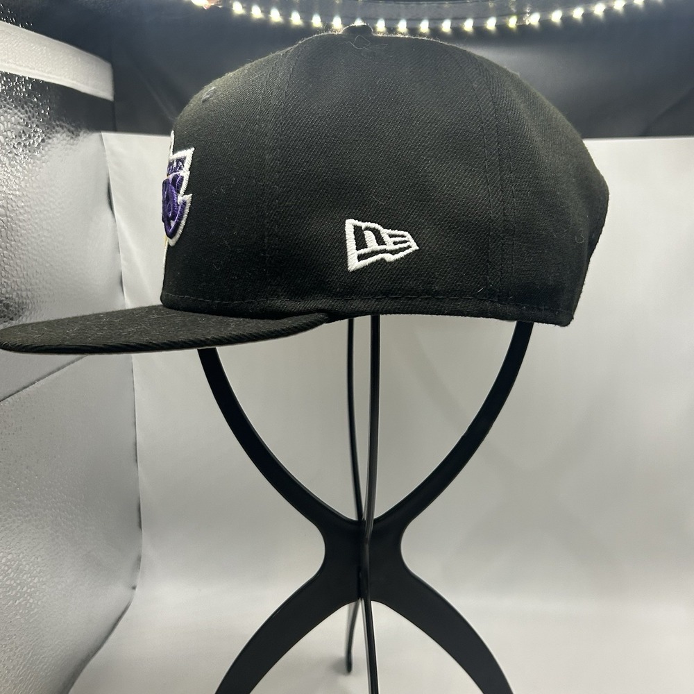 New Era Los Angeles Lakers 9FIFTY Snapback Hat Black NBA 🏀 Basketball LA - Picture 2 of 6
